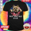 Beautiful Blood Inside Me Cairn Terrier Dog American Flag Best Dog Dad Ever Shirt