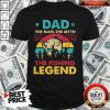 Cute Dad The Man The Myth The Fishing Legend Vintage Shirt