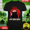 Halloween Cat Jason Voorhees Ch Ch Ch Meow Meow Meow Sunset Shirt