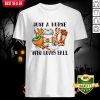 Just A Nurse Who Loves Fall Halloween Shirt