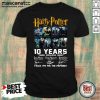 Harry Potter 10 Years 2001 2011 Thank You For The Memories Signatures Shirt - Design by Mascaratee.com