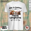 Cows Life Is Better With Texas Longhorns Shirt- Design By Mascaratee.com