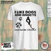 I Like Dogs And Ringette And Maybe 3 People Shirt - Design by Mascaratee.com