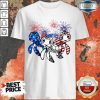 Vip American Flag Colors Turtle Lovers Shirt