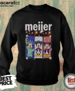 Awesome Meijer Mickey Mouse As Statue Of Liberty And Uncle Sam Patriotic sweatshirt optimized for comfort and style