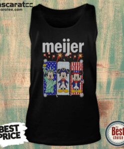 Awesome Meijer Mickey Mouse As Statue Of Liberty And Uncle Sam Patriotic tank top optimized with vibrant red, white, and blue colors