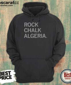 Awesome Rock Chalk Algeria Bold Text Hoodie