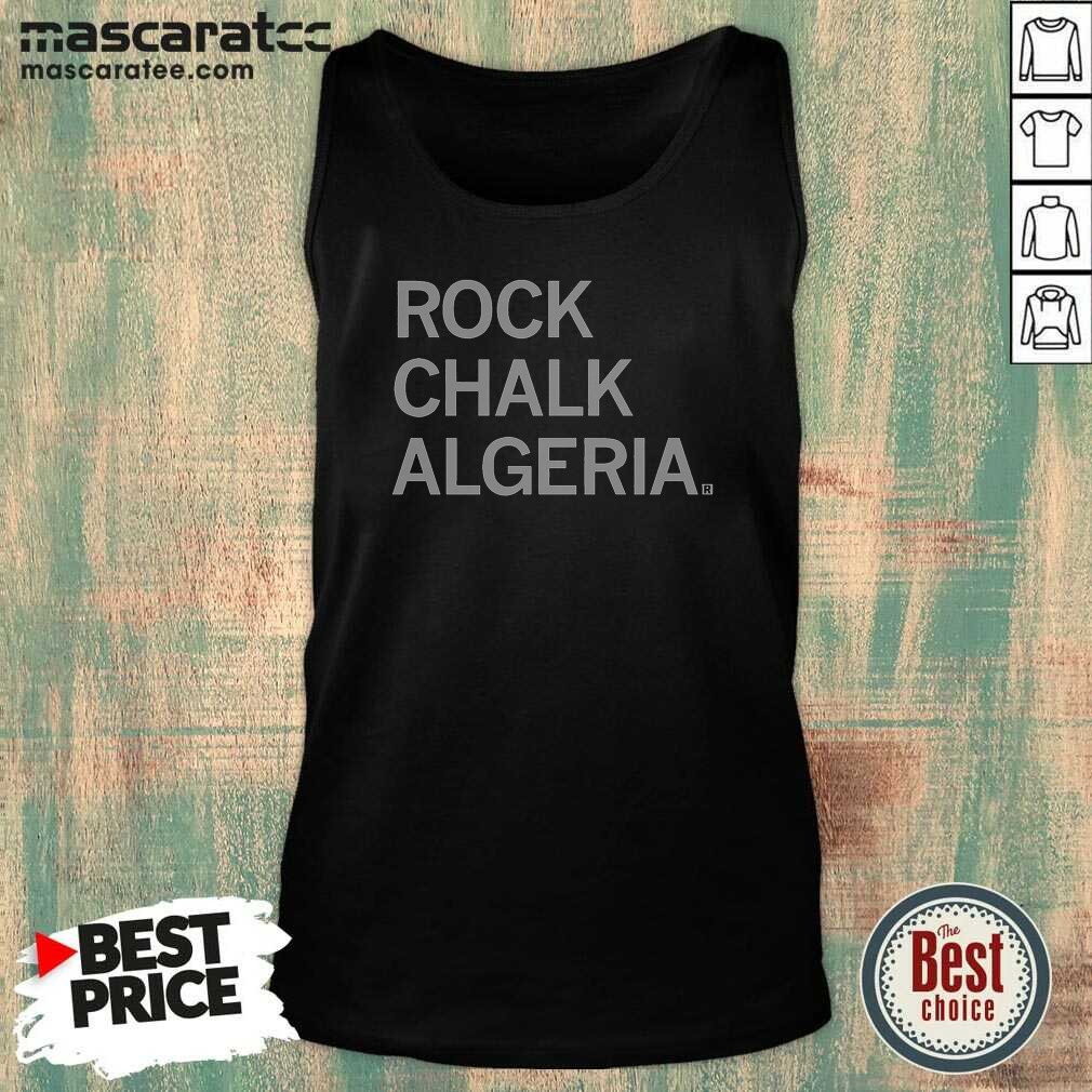Awesome Rock Chalk Algeria Bold Text Tank Top