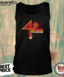 Awesome The Hitchhiker'S Guide To The Galaxy 42 The Ultimate Answer Tank Top