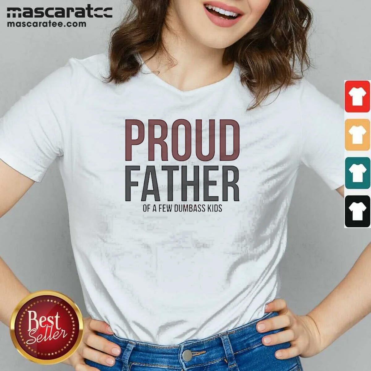 Funny Proud Father Of A Few V-Neck Shirt Funny Proud Father Of A Few V-Neck Shirt