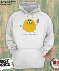 Good Movies By Yourself Club Yellow Blob Character Holding A Red Candy Art Hoodie