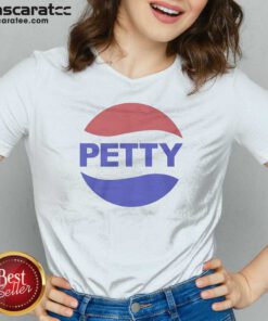 Good Petty Pepsi Logo Parody V Neck Shirt v neck optimized in soft cotton fabric with bold graphic print