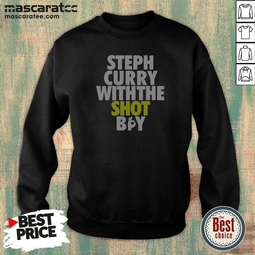 Good Steph Curry With The Shot Boy Sweatshirt