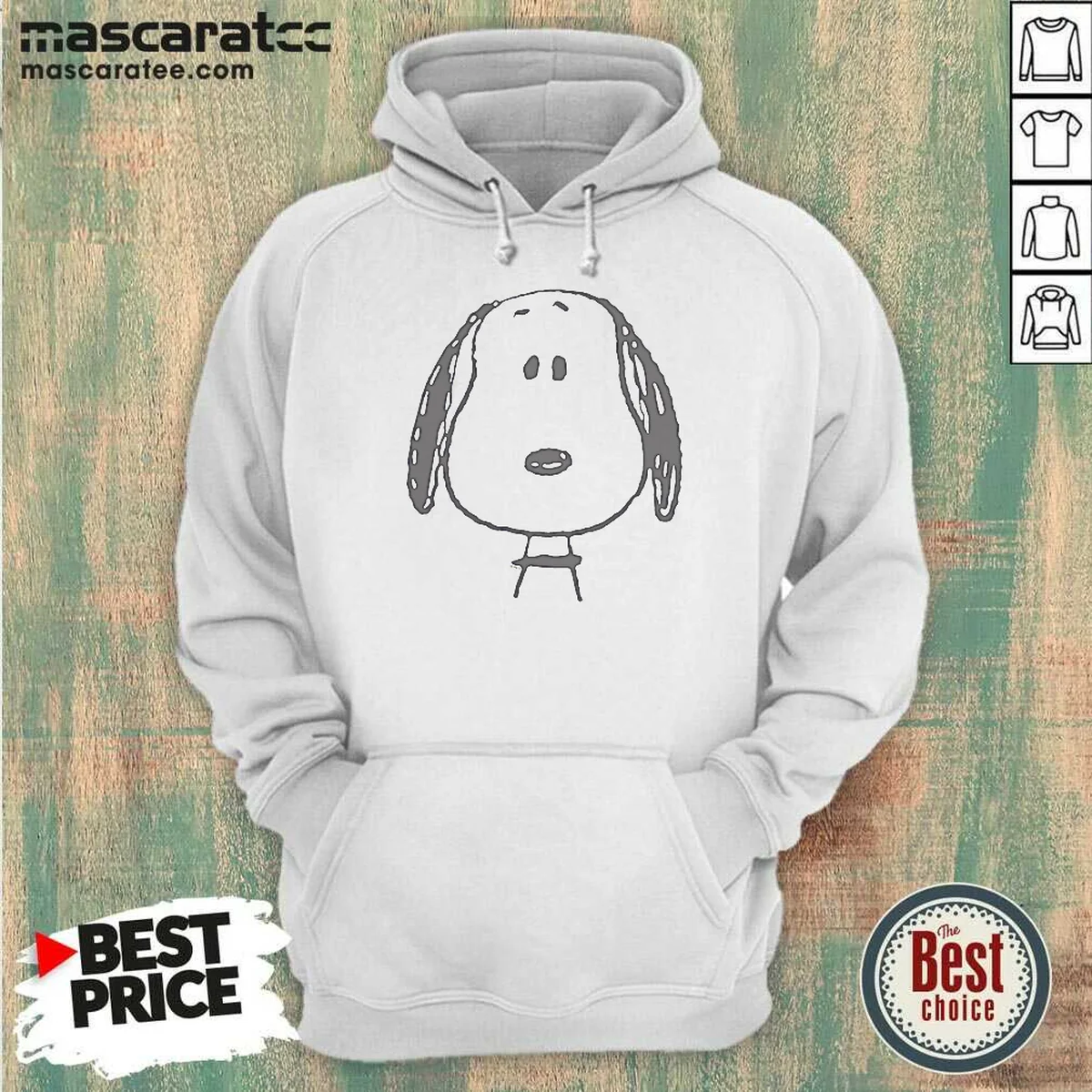 Hot Peanuts Snoopy Larger Than Life Hoodie