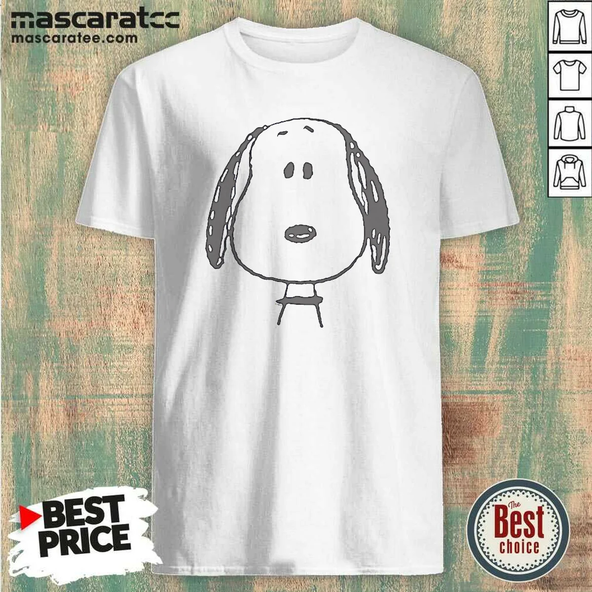 Hot Peanuts Snoopy Larger Than Life Shirt Hot Peanuts Snoopy Larger Than Life Shirt