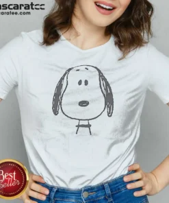 Hot Peanuts Snoopy Larger Than Life V-Neck Shirt