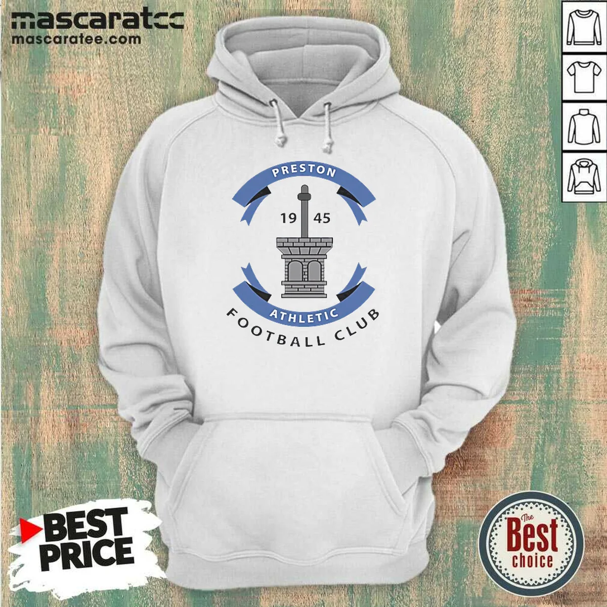 Hot Preston Athletic Football Club 1945 Soccer Hoodie