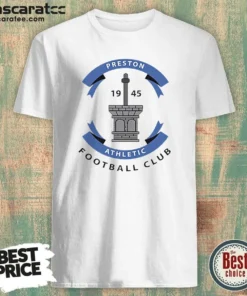 Hot Preston Athletic Football Club 1945 Soccer shirt optimized in classic fit with short sleeves and crew neck