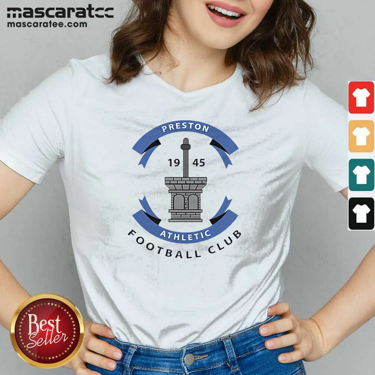 Hot Preston Athletic Football Club 1945 V-Neck Shirt Hot Preston Athletic Football Club 1945 V-Neck Shirt
