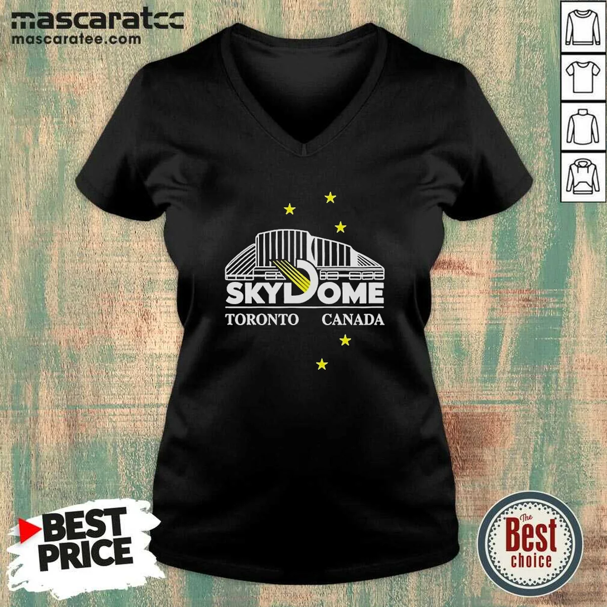 Hot Toronto Blue Jays MLB Skydome V-Neck Shirt Hot Toronto Blue Jays MLB Skydome V-Neck Shirt