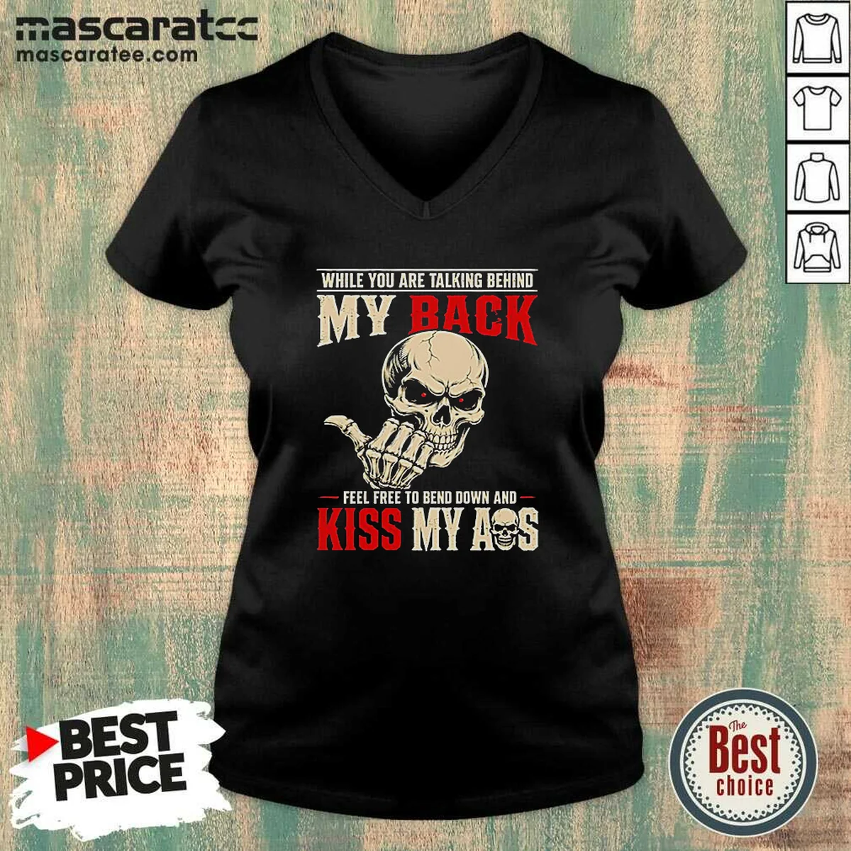 Hot While You Are Talking Behind V-Neck Shirt Hot While You Are Talking Behind V-Neck Shirt