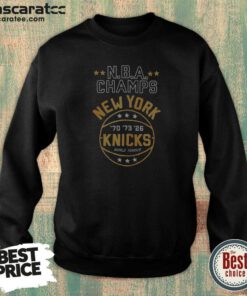 Nice New York Knicks NBA Champs New York Knicks Denim Badge Sweatshirt