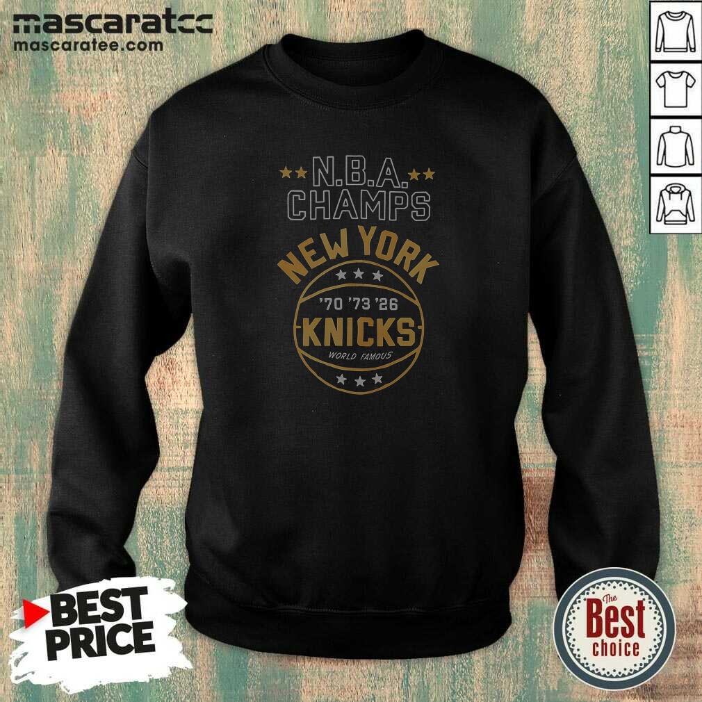 Nice New York Knicks NBA Champs New York Knicks Denim Badge Sweatshirt