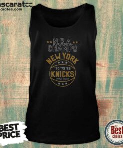 Nice New York Knicks NBA Champs New York Knicks Denim Badge Tank Top
