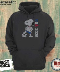 Nice Snoopy USMNT 2026 World Cup Soccer Team Character Logo Shirt For Fans Of USA 2026 Hoodie