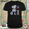 Nice Snoopy USMNT 2026 World Cup Soccer Team Character Logo Shirt For Fans Of USA 2026
