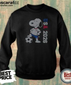 Nice Snoopy USMNT 2026 World Cup Soccer Team Character Logo Shirt For Fans Of USA 2026 Sweatshirt