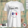 Official Just An Iowa Girl Living In A Kansas World Iowa Flag shirt optimized for display