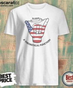 Official Top A Theoretical Function shirt optimized showing a classic crew neck short sleeve design in a clean white color