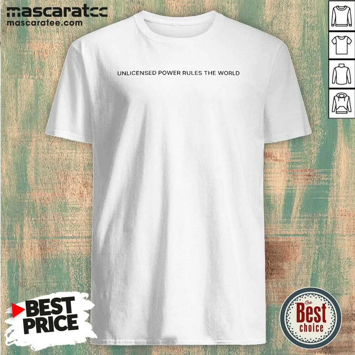 Official Unlicensed Power Rules The World Shirt Official Unlicensed Power Rules The World Shirt