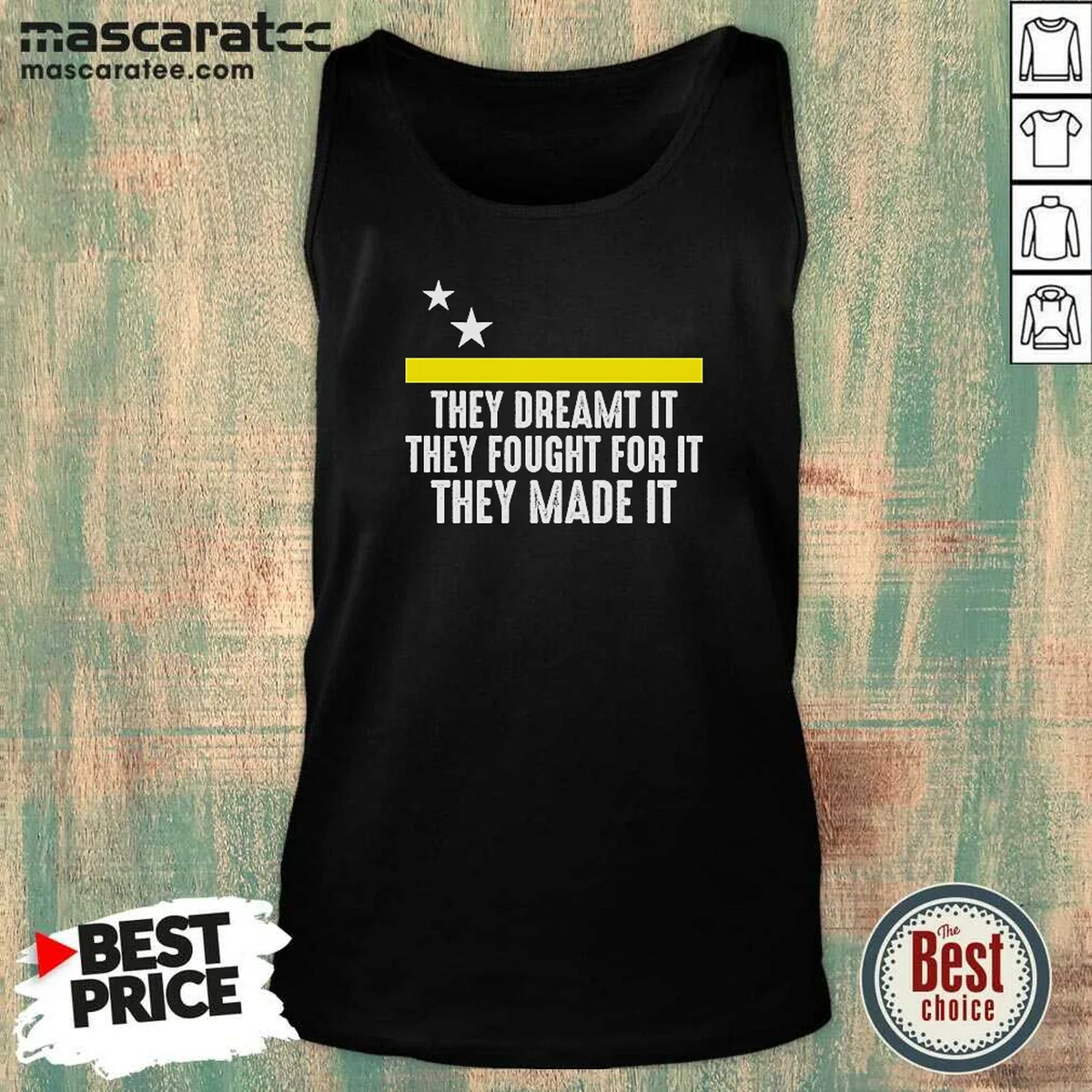 Original Uracao Flag They Dreamed It Tank Top Original Uracao Flag They Dreamed It Tank Top