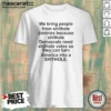 Original We Bring People From Shithole Countries Because Shithole Democrats Need Shithole Votes Shi shirt optimized on a black crewneck t-shirt