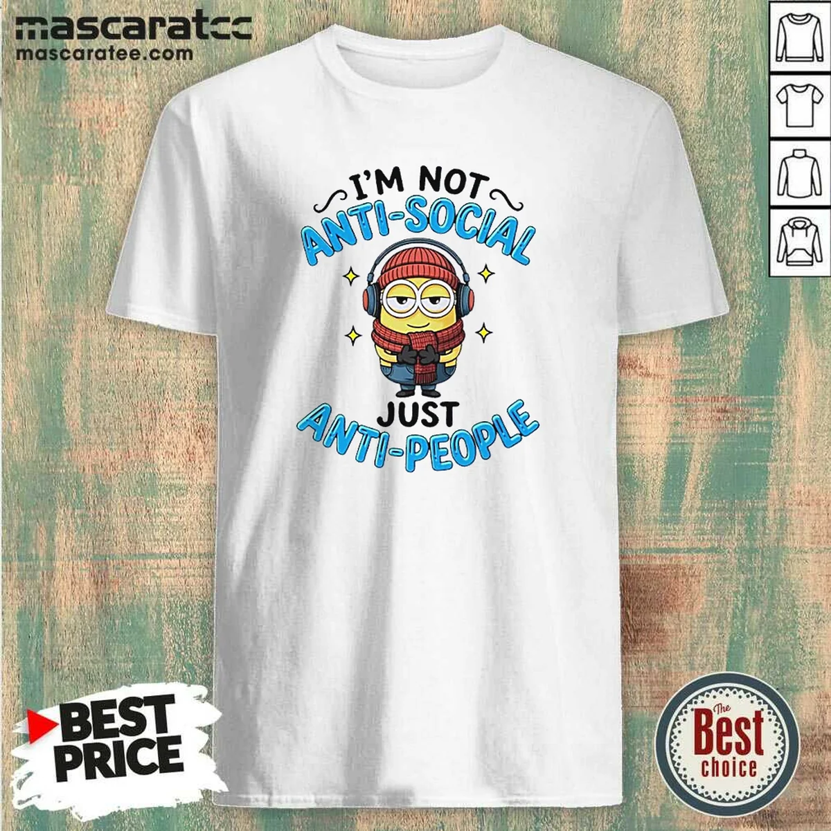 Pretty Minions I'M Not Anti Social Shirt Pretty Minions I'M Not Anti Social Shirt