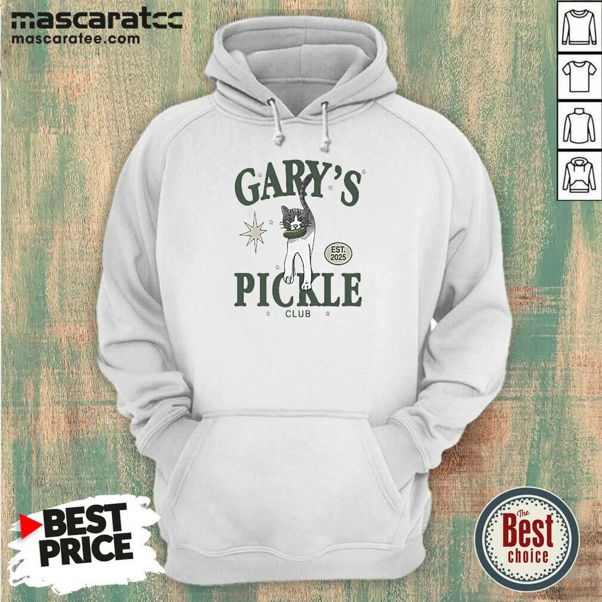 Pretty Nine Garys Pickle Club Est Hoodie Pretty Nine Garys Pickle Club Est Hoodie