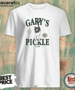 Pretty Nine Garys Pickle Club Est 2025 shirt optimized front view on a fitted cotton tee