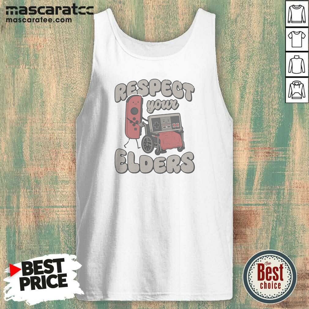 Pretty Respect Your Elders Gamer Humor Switch And NES Controller Tank Top