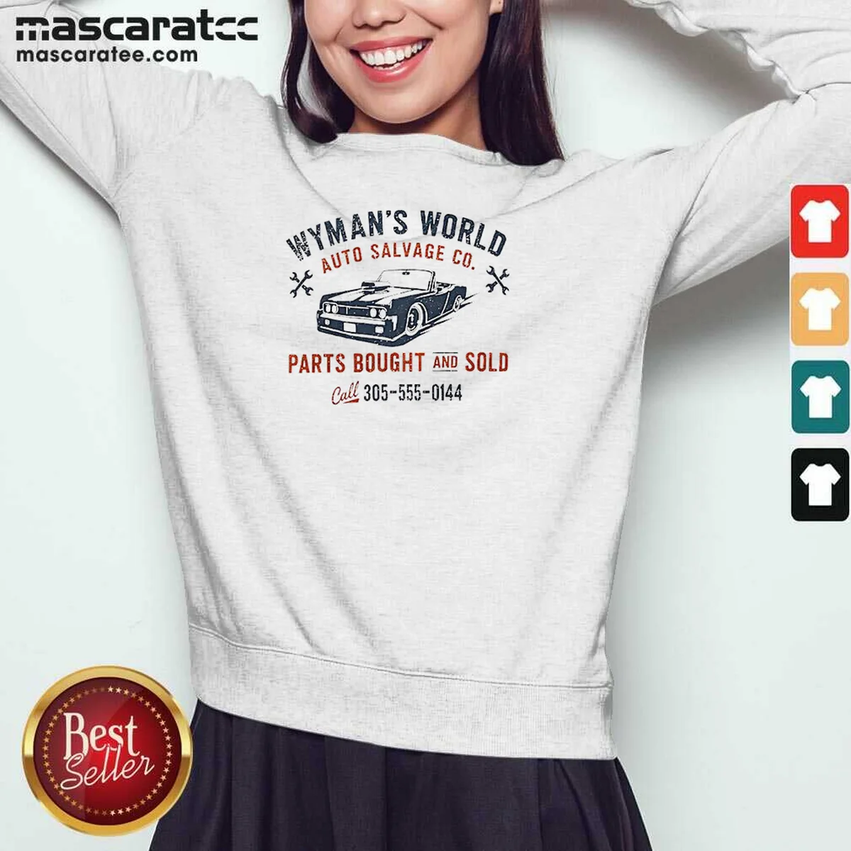 Pretty Wymans World Auto Salvage Co Sweatshirt Pretty Wymans World Auto Salvage Co Sweatshirt