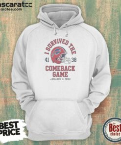 Top Nice Buffalo Bills I Survived The Comeback Game Hoodie