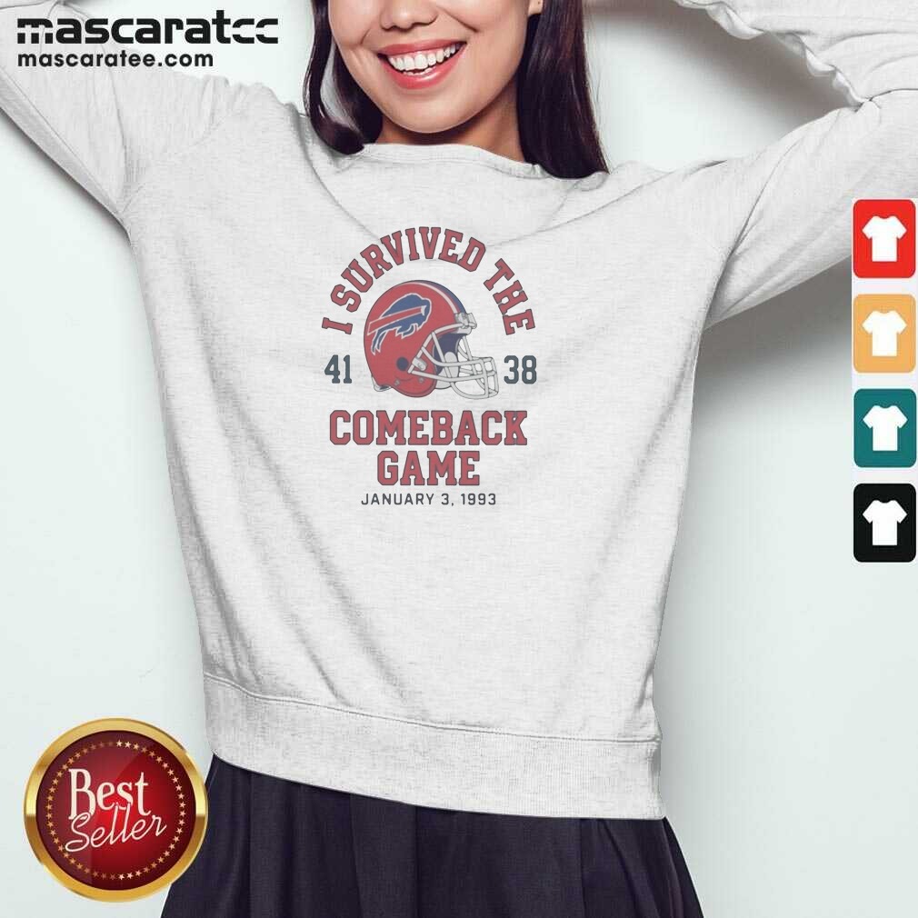 Top Nice Buffalo Bills I Survived The Comeback Game Sweatshirt