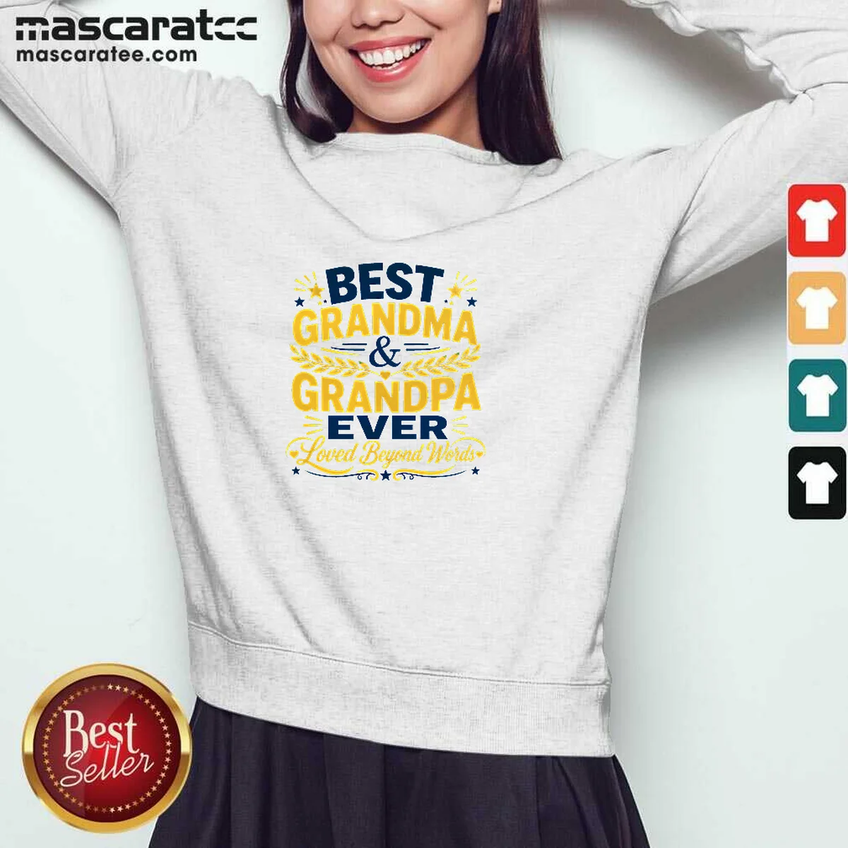 Awesome Grandparents Day Typography Family Love Sweatshirt