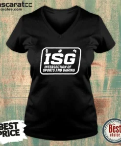 Awesome ISG Intersection Of Sports And Gaming Podcast Fans And Media Collectors V-Neck Shirt