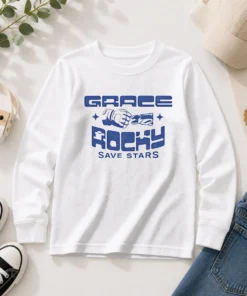 Funny Grace And Rocky Save Stars Fist Bump Long Sleeve Shirt