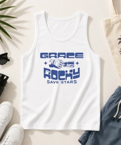 Funny Grace And Rocky Save Stars Fist Bump Tank Top