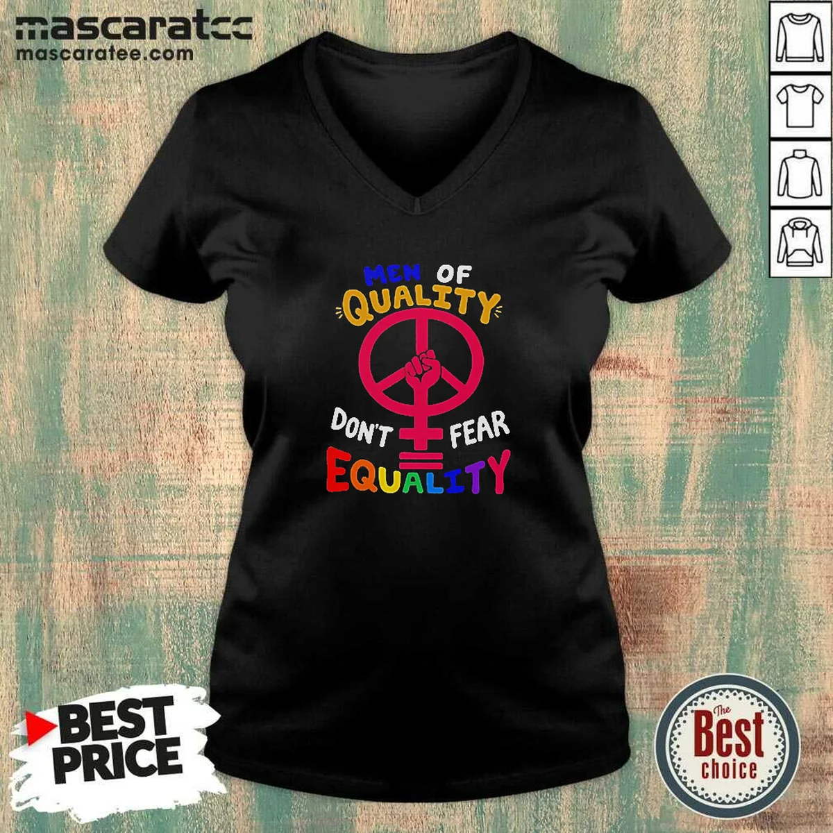 Funny Men Of Quality Don'T Fear V-Neck Shirt Funny Men Of Quality Don'T Fear V-Neck Shirt