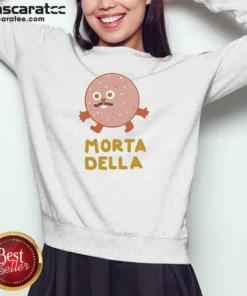 Funny Mortadella Food Cartoon Character Salami Meat Sweatshirt
