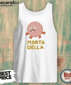 Funny Mortadella Food Cartoon Character Salami Meat Tank Top